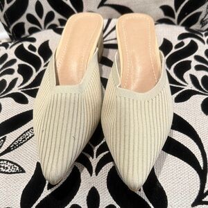TUN Cream Women's Mules